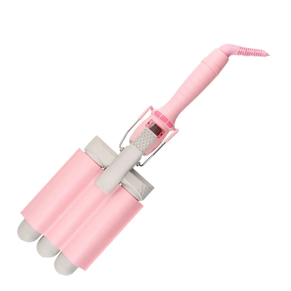 Aaltopihdisetti triple waver 6 osaa pinkki