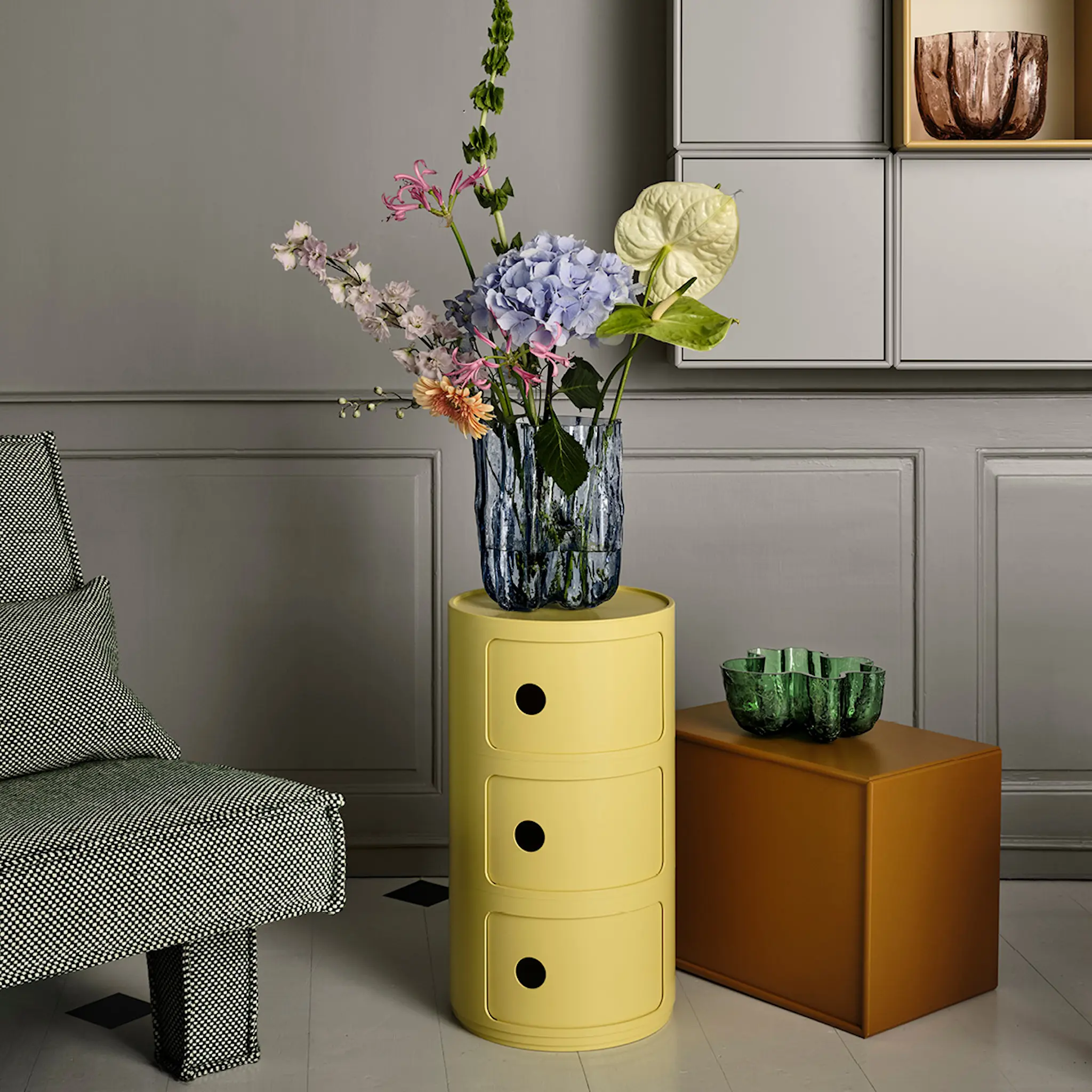 Kosta Boda Crackle Kulho 10,5 cm Vihreä