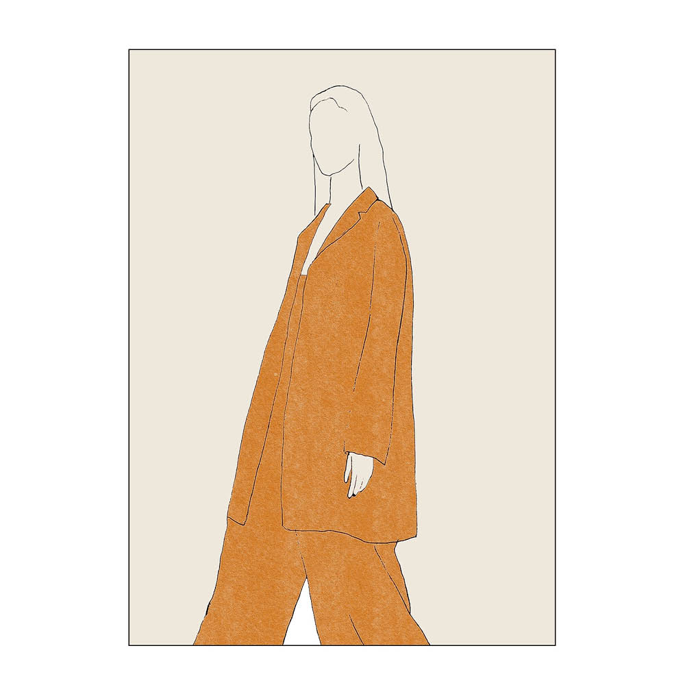Poster & Frame - The Poster Club x Chloe Purpero Johnson Juliste 50x70 cm Comfy suit