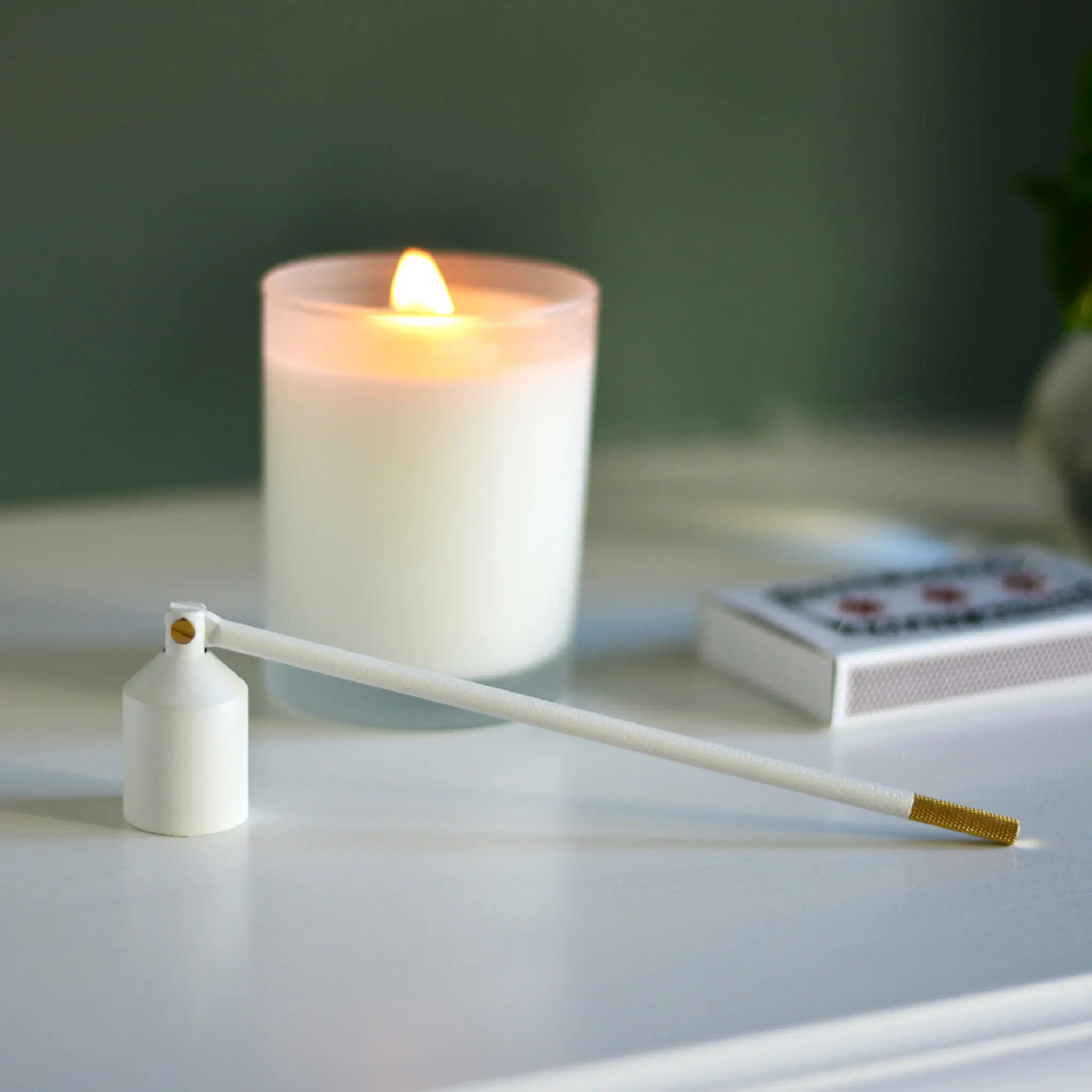 SOLSTICKAN Three Stars Ljuskvävare Vit