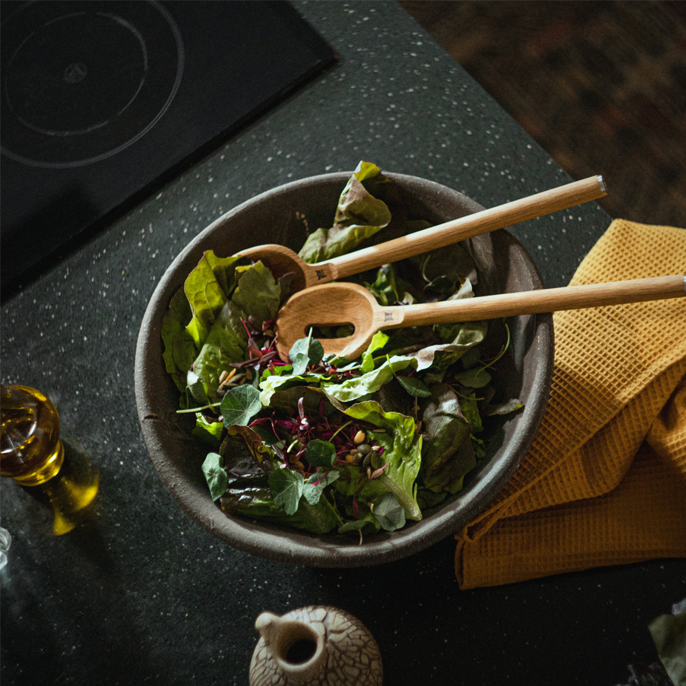 Fiskars Norden salatbestikk 33,3 cm 2 deler eik