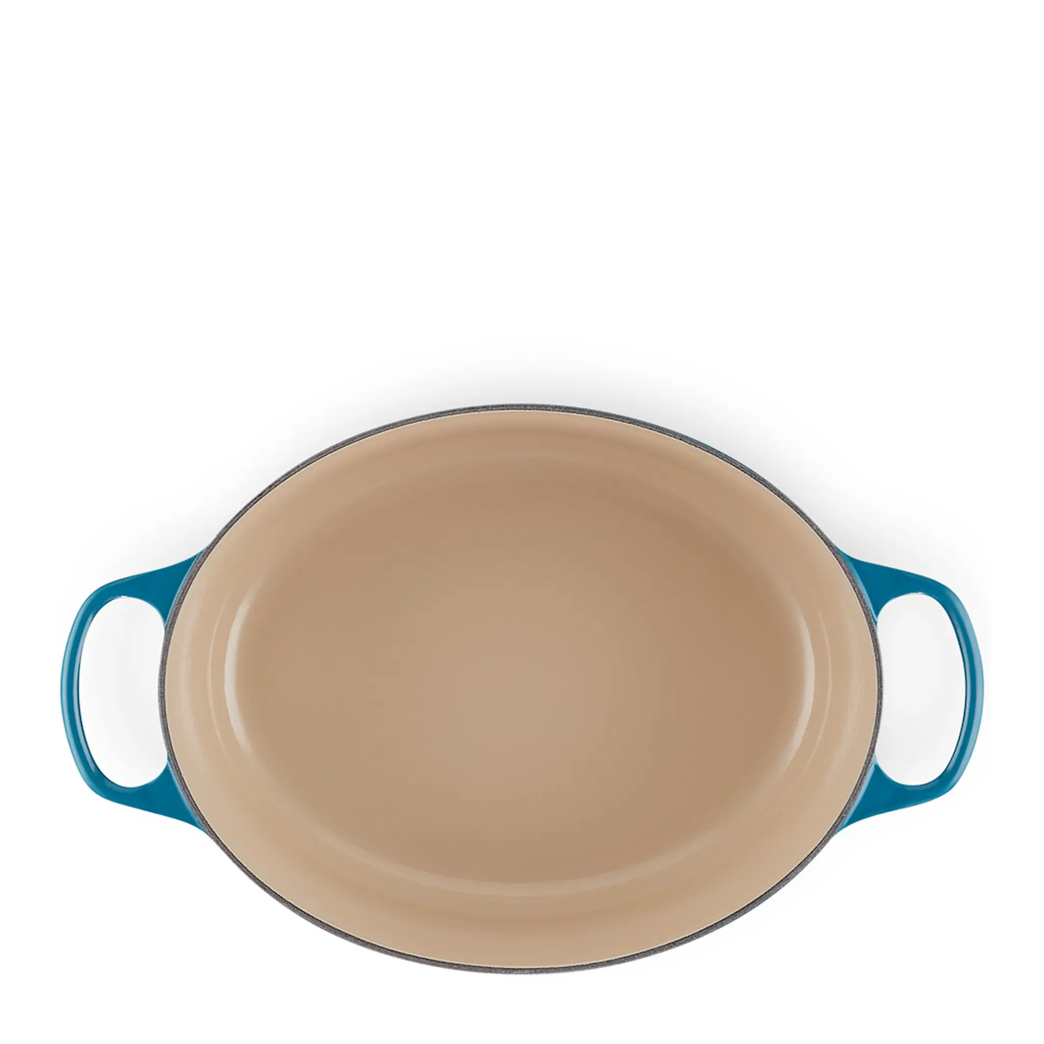 Le Creuset Signature gjutjärnsgryta oval 31 cm 6,3 L deep teal