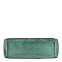 Serveringsfat Rektangulärt 39x14 cm Grön/Svart