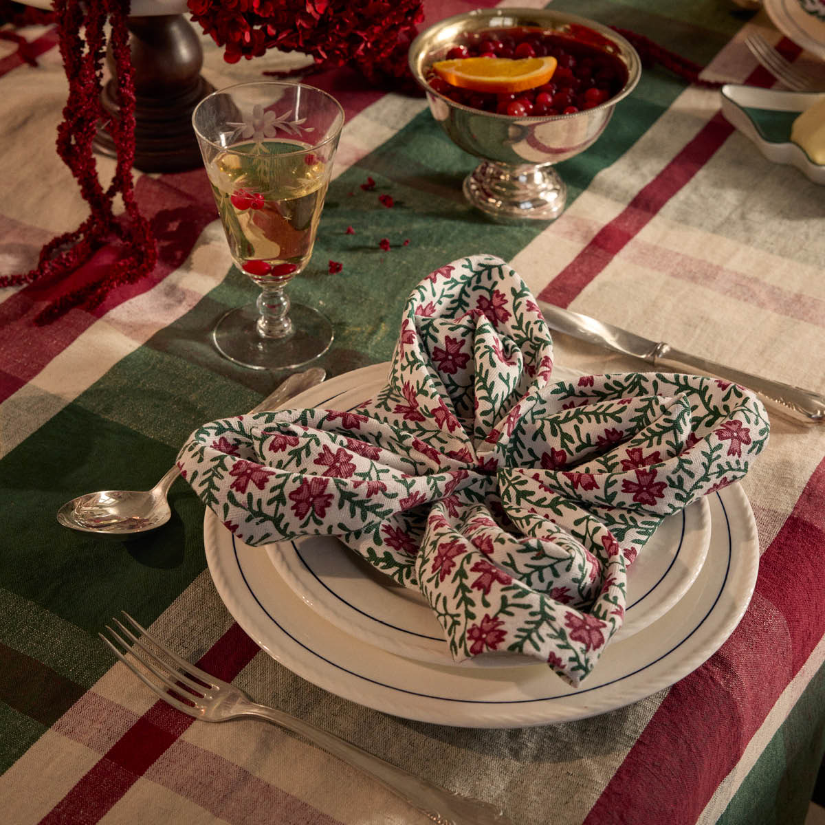 Lexington Original bomullsserviett 50x50 cm blomstertrykk