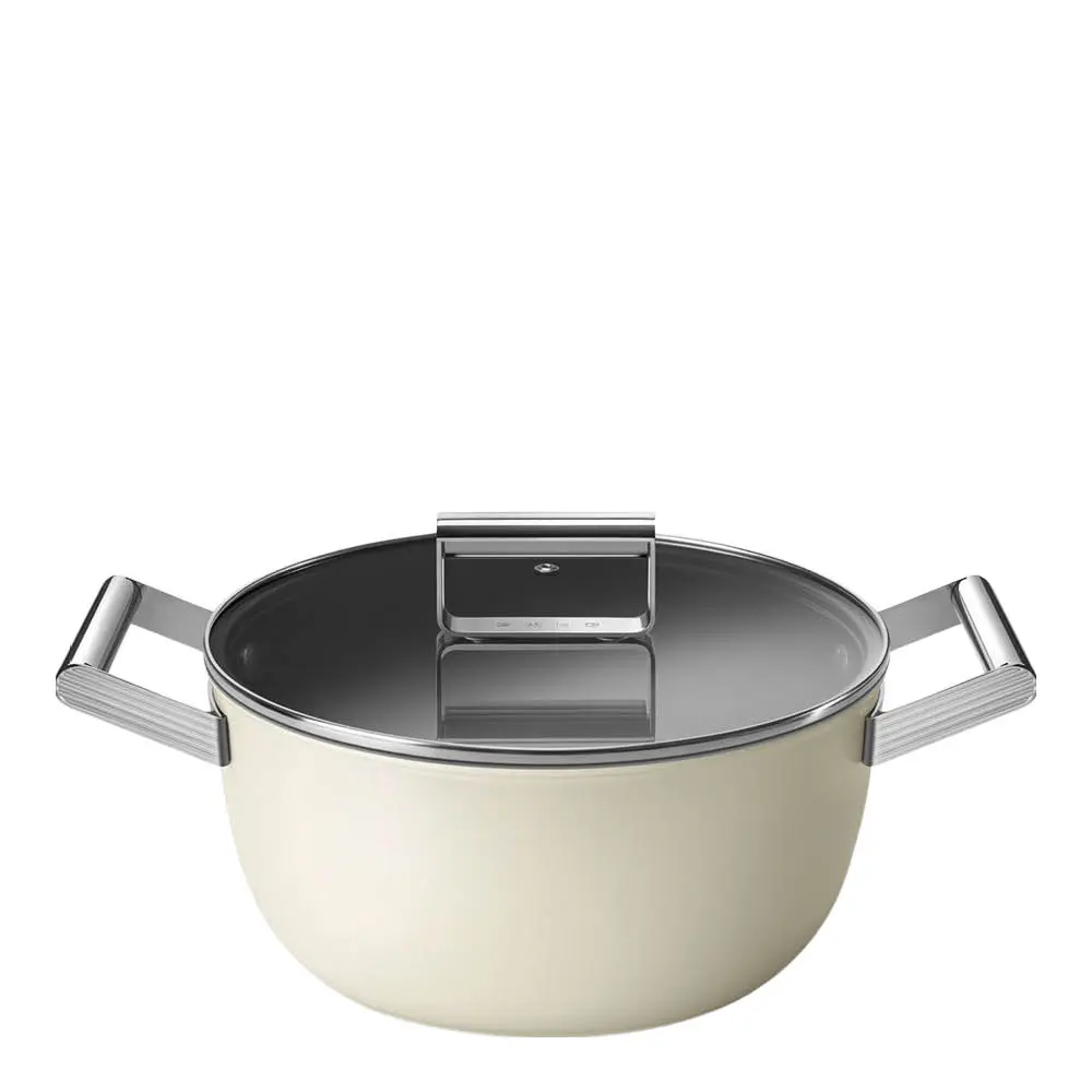 Smeg Kattila 24 cm 5,4 L Creme