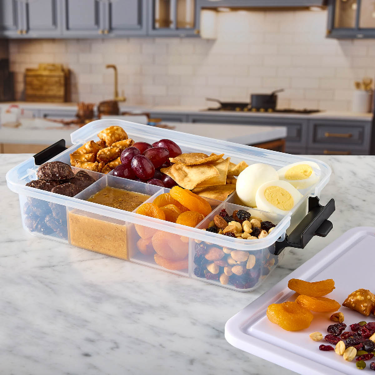 Farberware Snacklebox Eväsrasia 7 lokeroa 20x33 cm Valkoinen