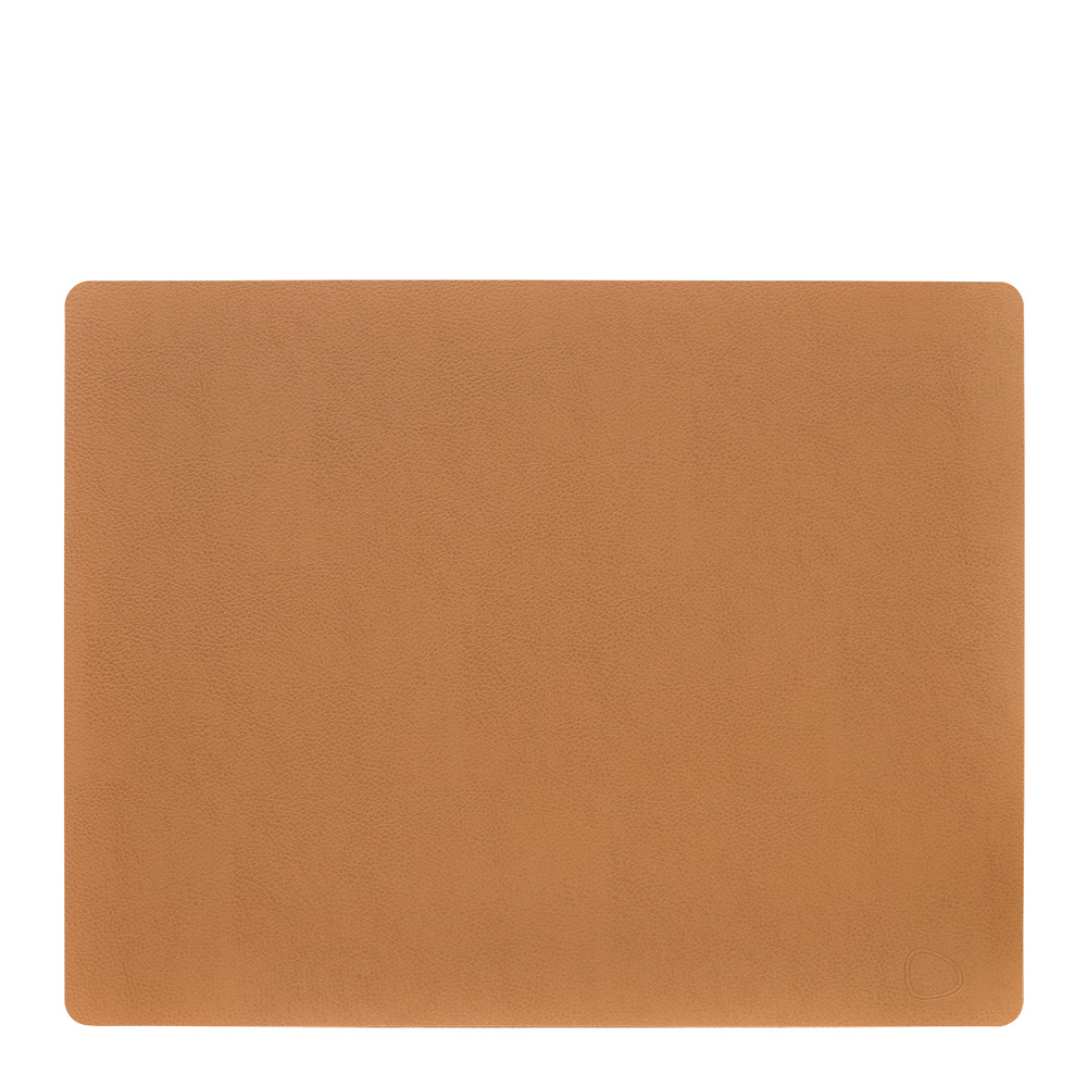 LIND DNA Leather Serene Square Bordstablett L 35x44 cm Nature