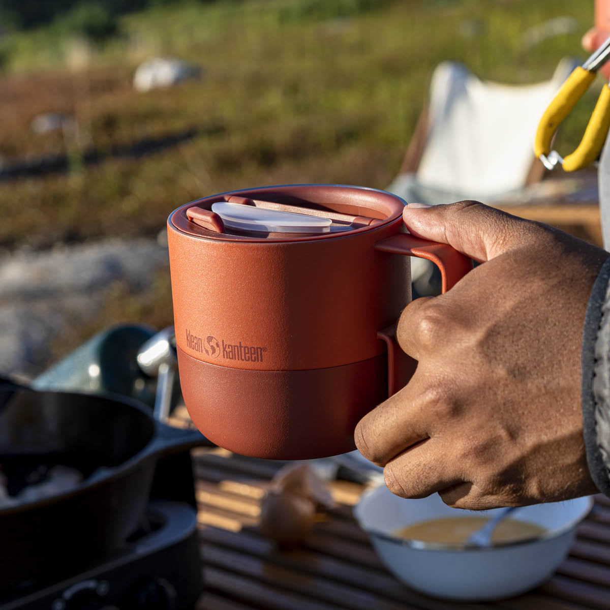Klean Kanteen Rise mugg 41 cl med fliplock Autumn Glaze