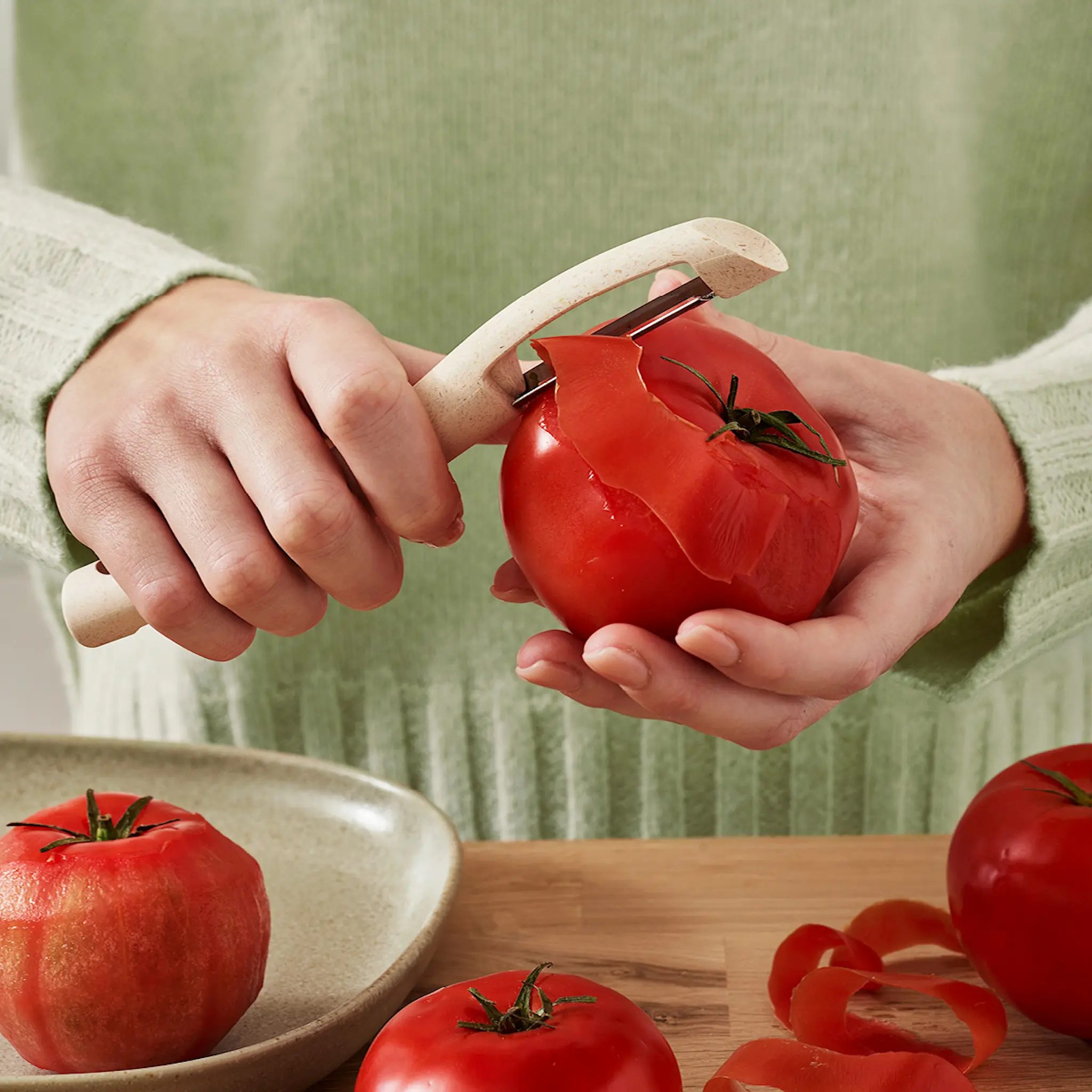 Gastromax BIO range skalare med rörligt blad 19 cm linne