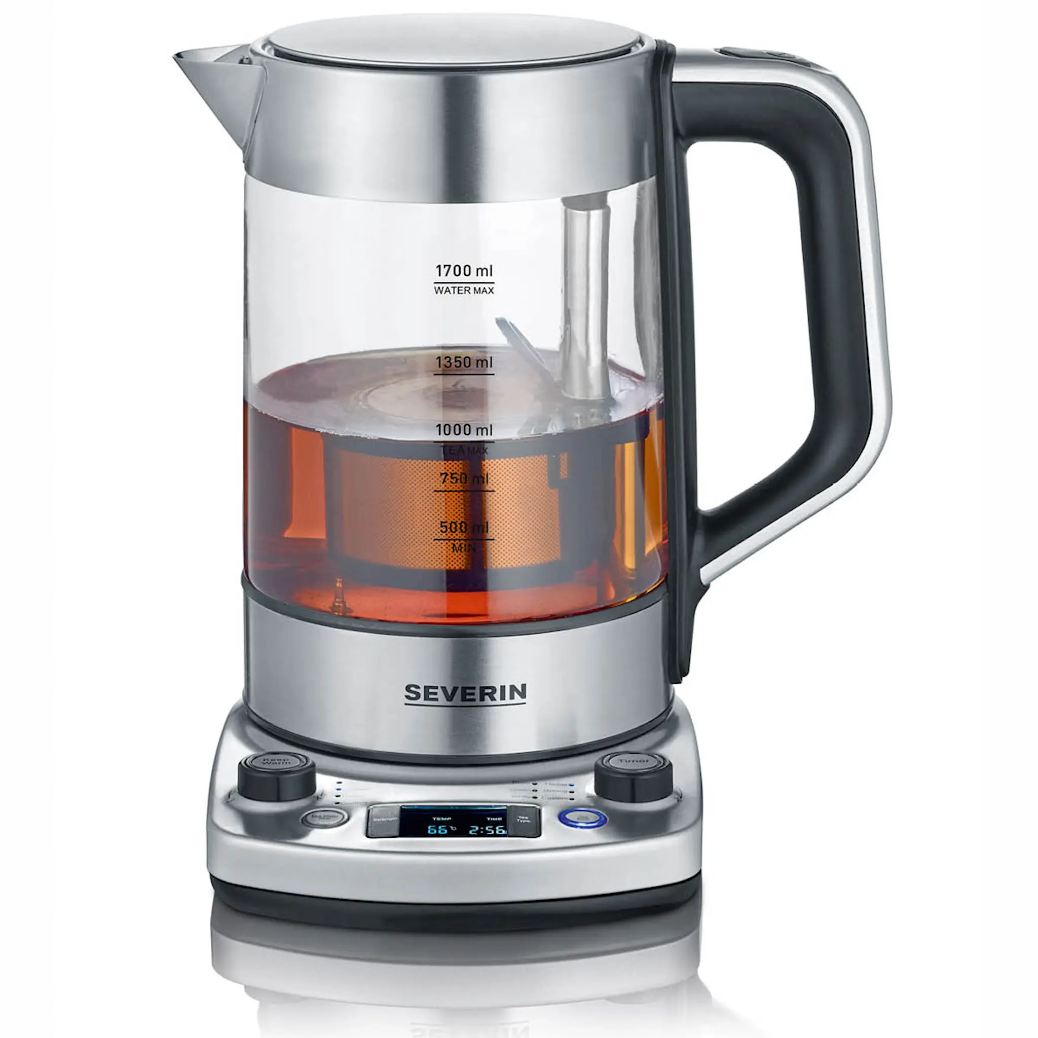 Severin Vattenkokare med lyftfunktion WK3422 3000W svart/silver