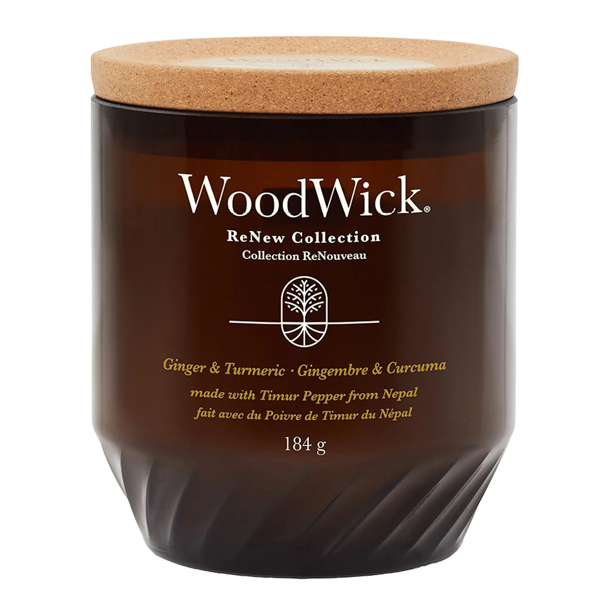 WoodWick Renew doftljus medium ginger & tumeric