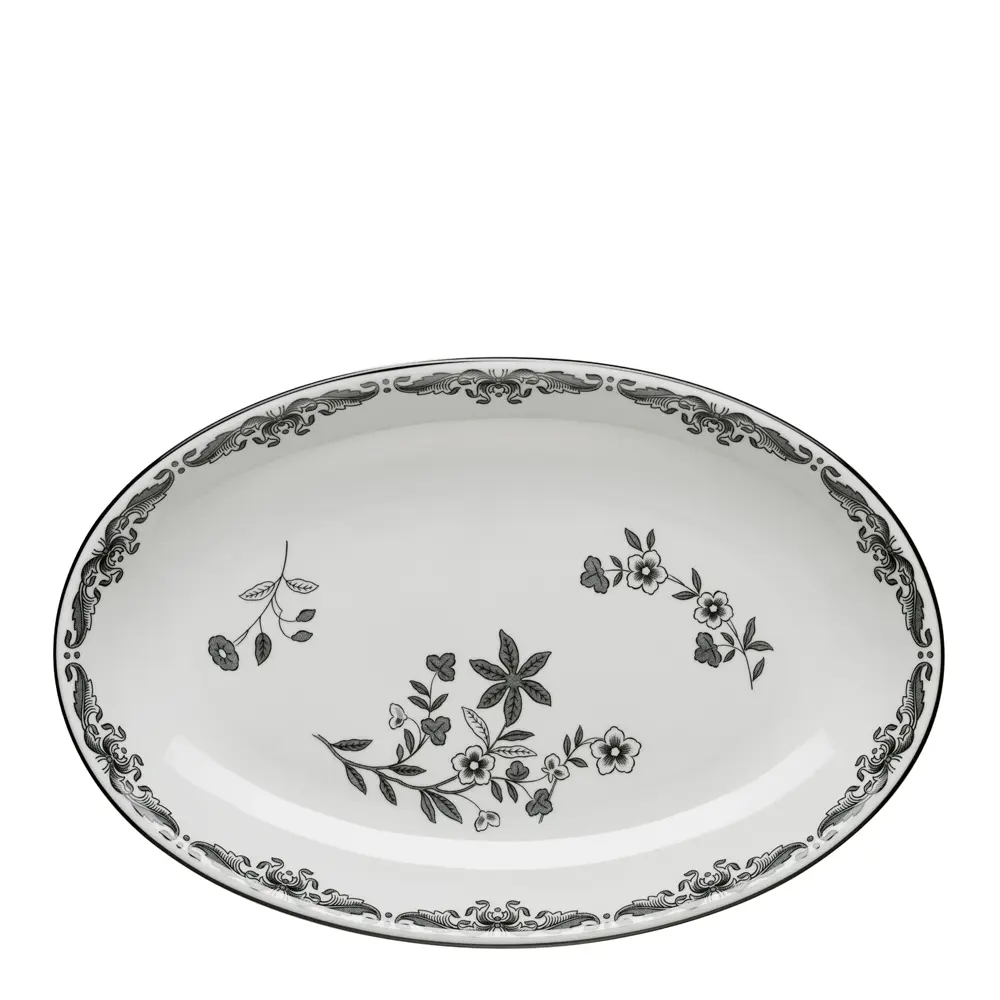 Ostindia Svart Tarjoulukulho 33x22 cm