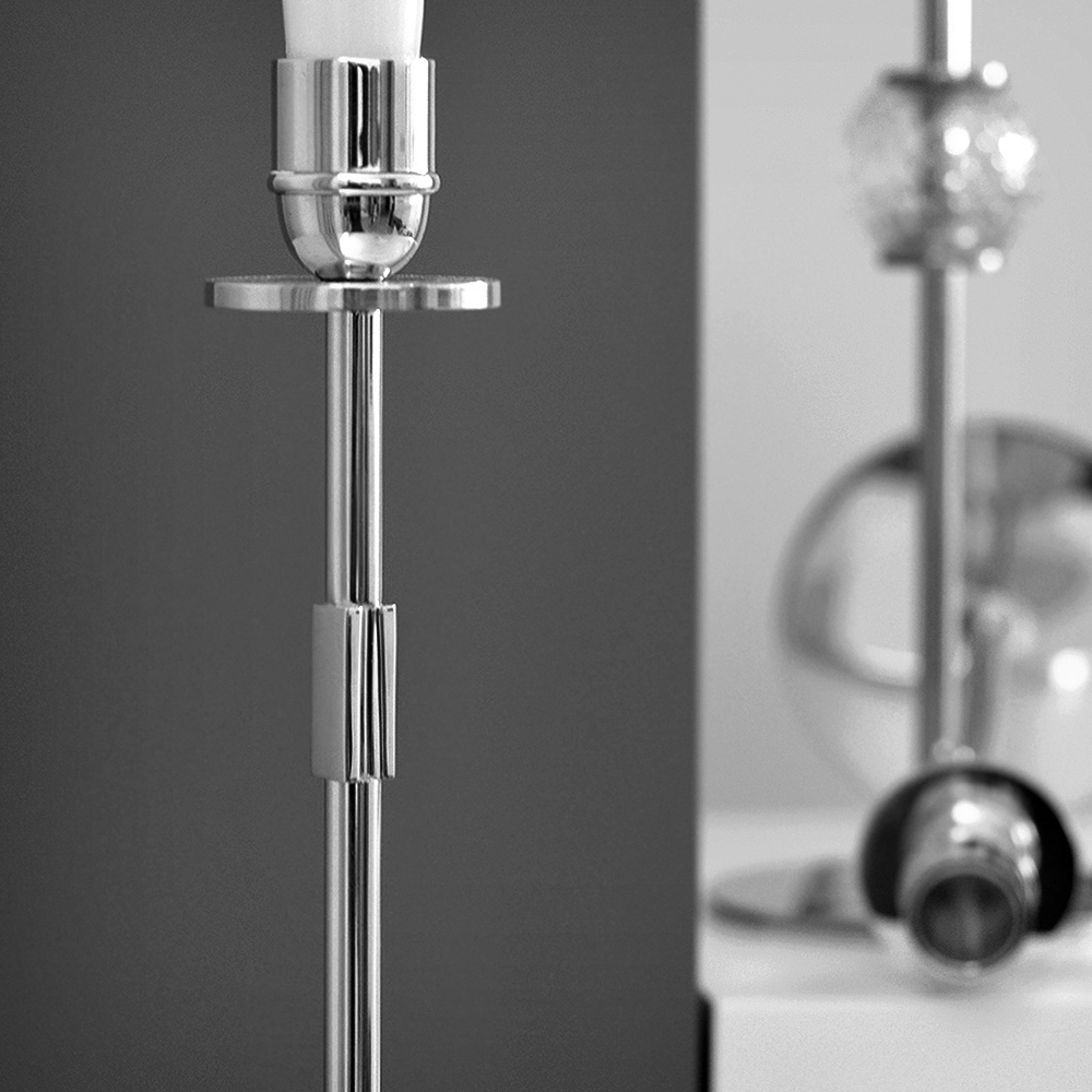 Hilke Tuti Ljusstake 40 cm Förnicklad mässing