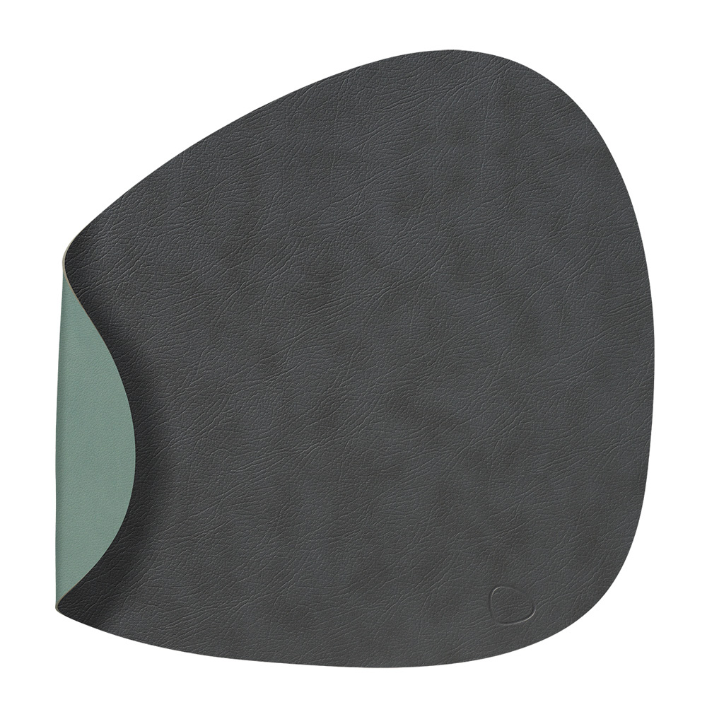 LIND DNA - Curve Cloud Pöytätabletti kaksipuolinen 37x44 cm Anthracite/Pastel Green