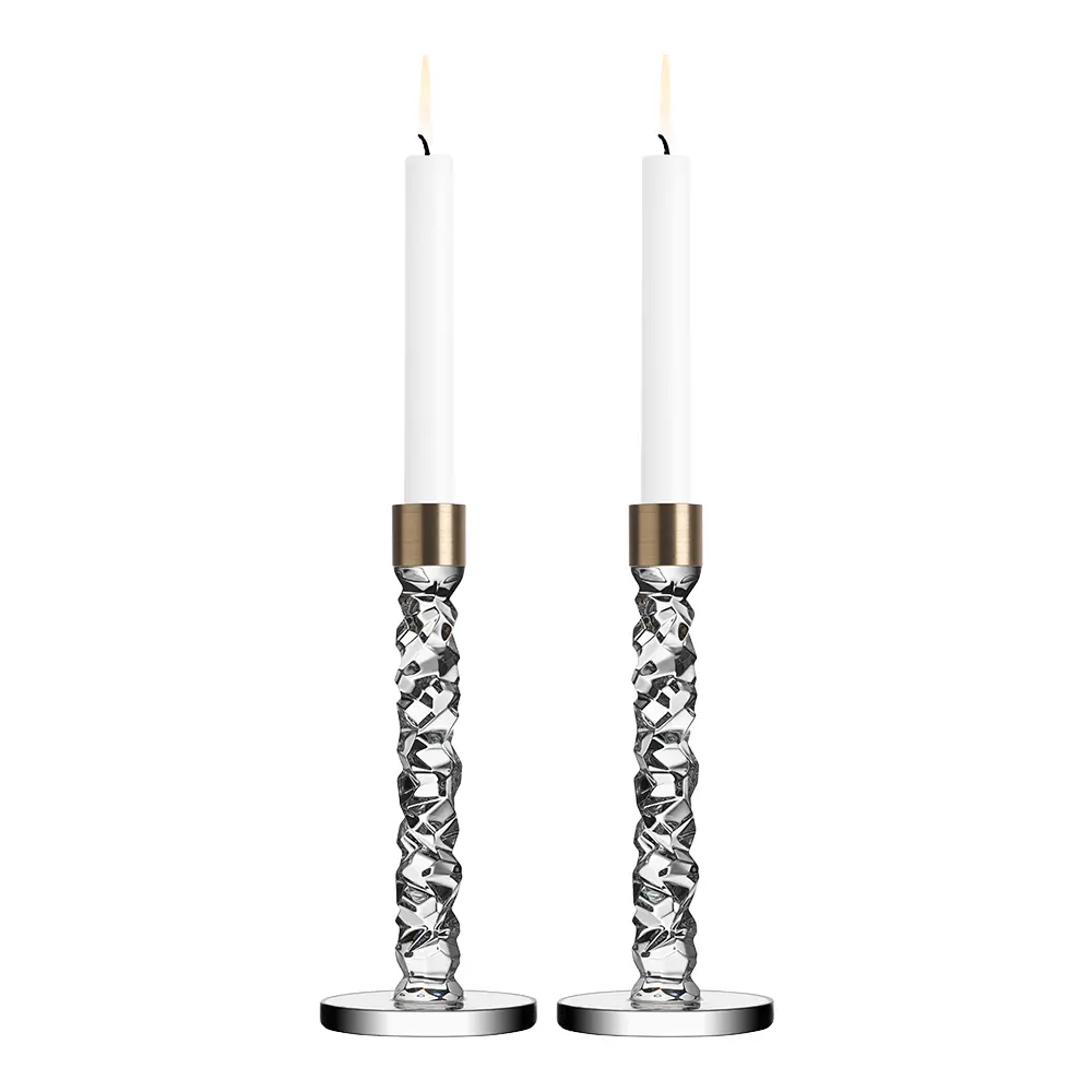 Carat lysestake H24 cm 2 stk gull