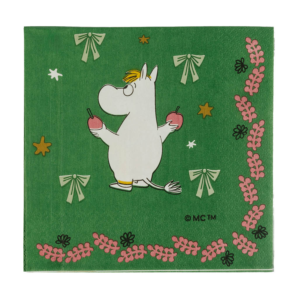 Moomin Arabia Mumin servetter 33x33 cm 20-pack Kärleksgåva