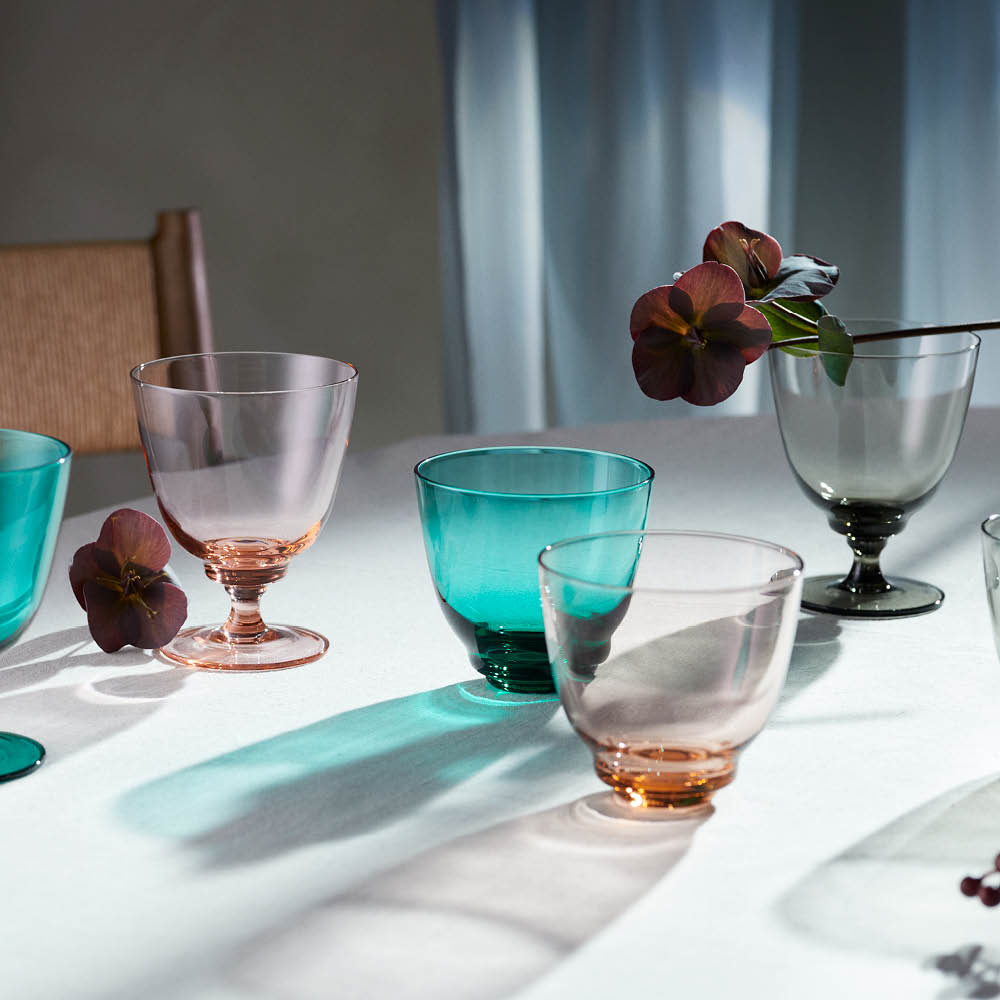 Holmegaard Flow Jalallinen Lasi 35 cl Smoke