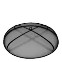 Gnistskydd lock 60 till bålpanna svart