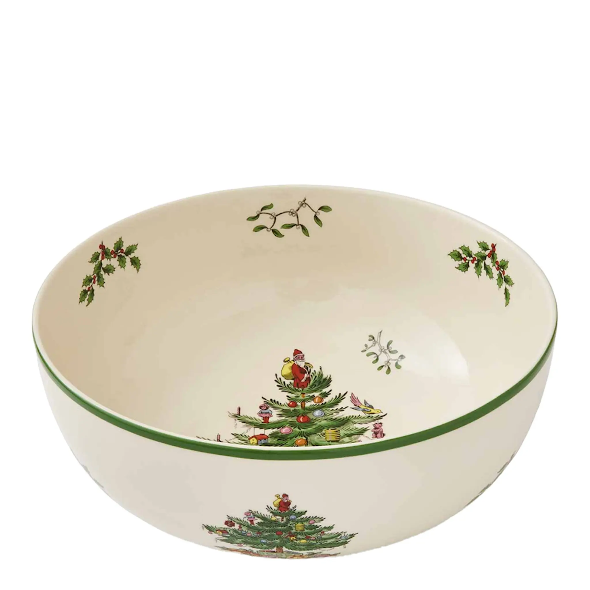 Spode Christmas Tree serveringsskål 24,5 cm vit/grön/röd