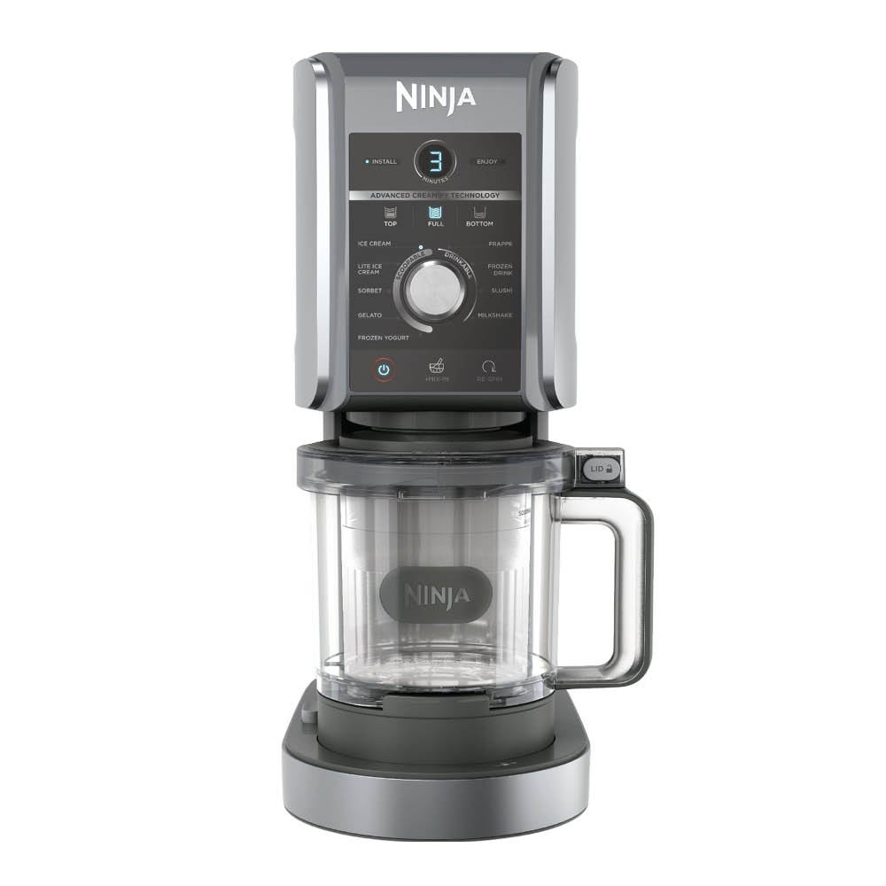 Ninja - CREAMi Deluxe Jäätelökone NC502EU 800W Hopea