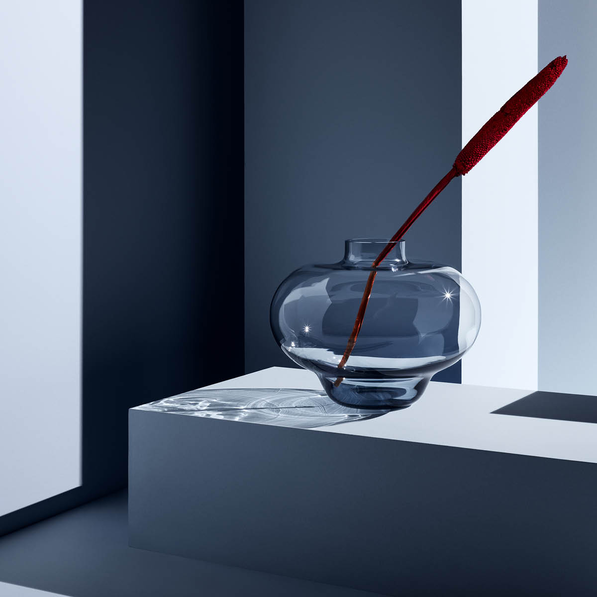 Kosta Boda Kappa Maljakko 21 cm Sininen