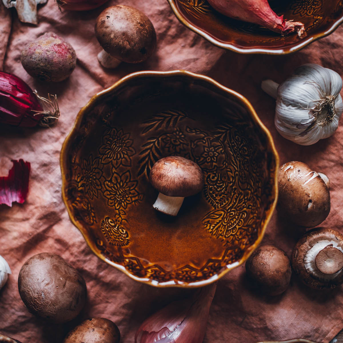 Sthål Arabesque suppeskål 50 cl coffee