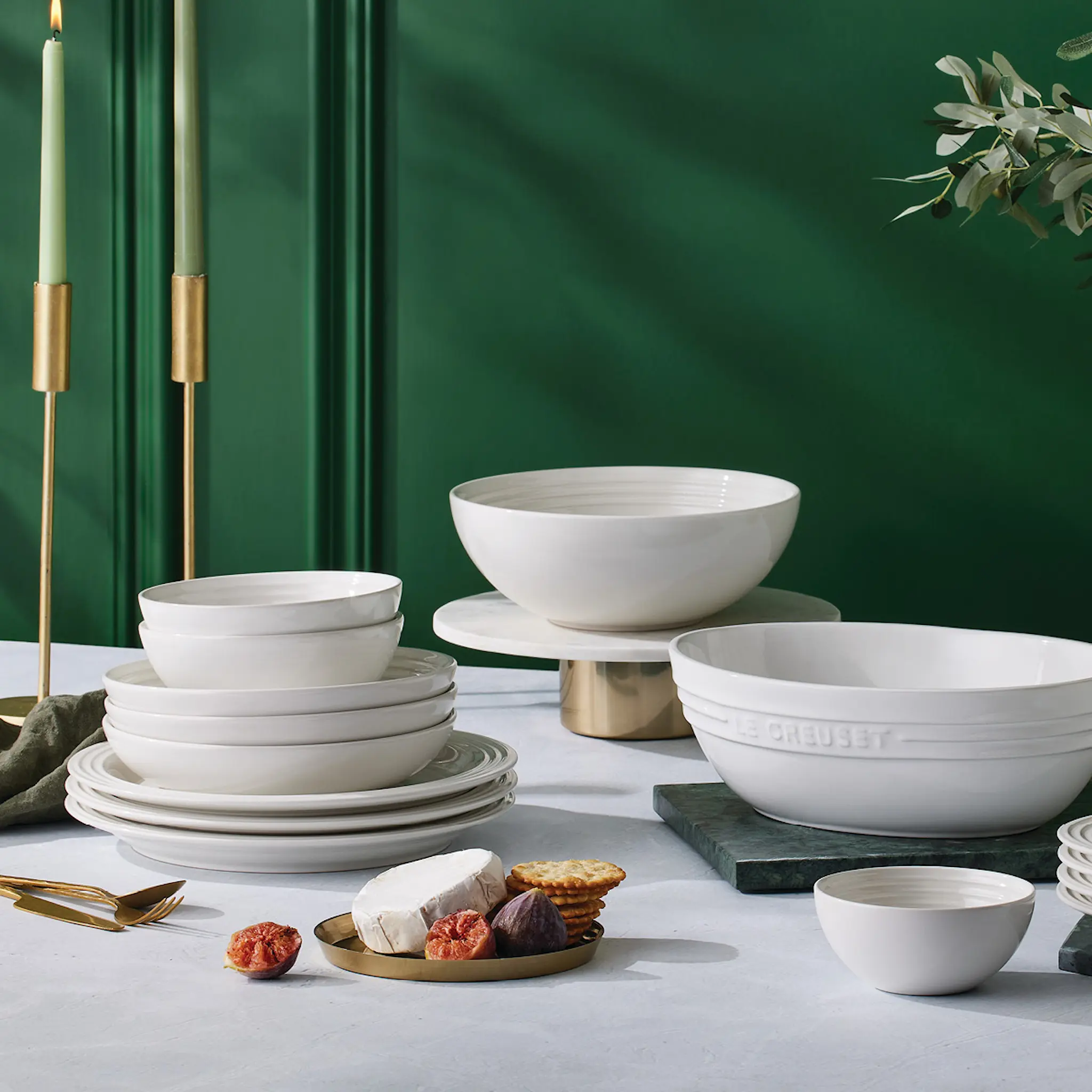 Le Creuset Signature serveringsskål 24 cm 2,2 L white