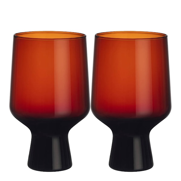 Solare glas på fot 40 cl 2-pack koppar