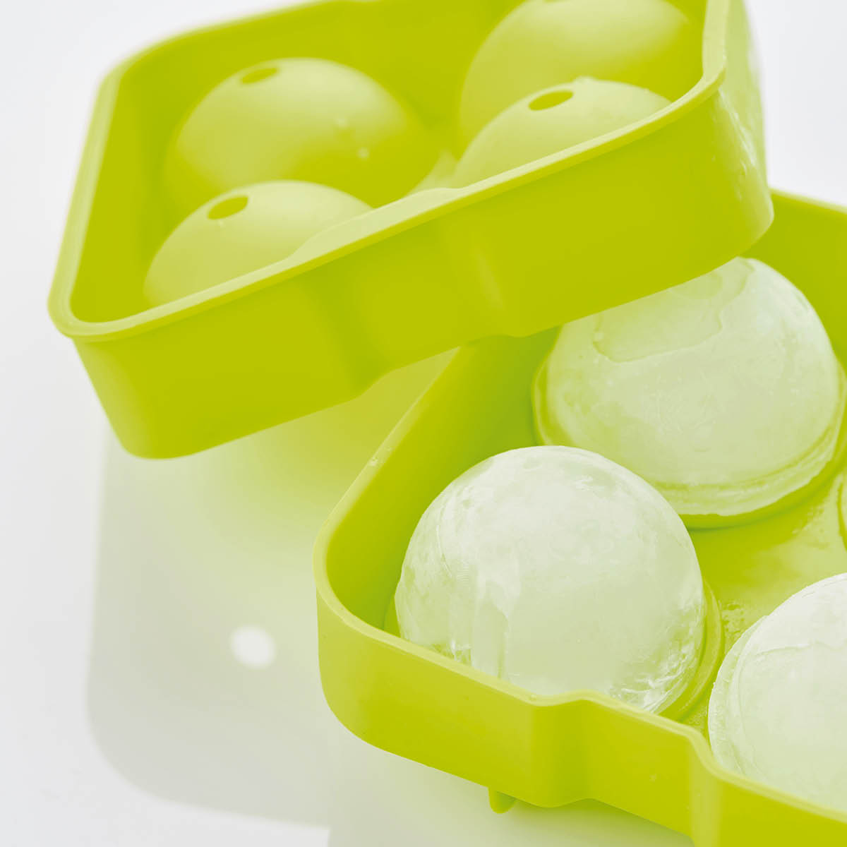 Point Virgule Isform för 4 st isklot liten grön