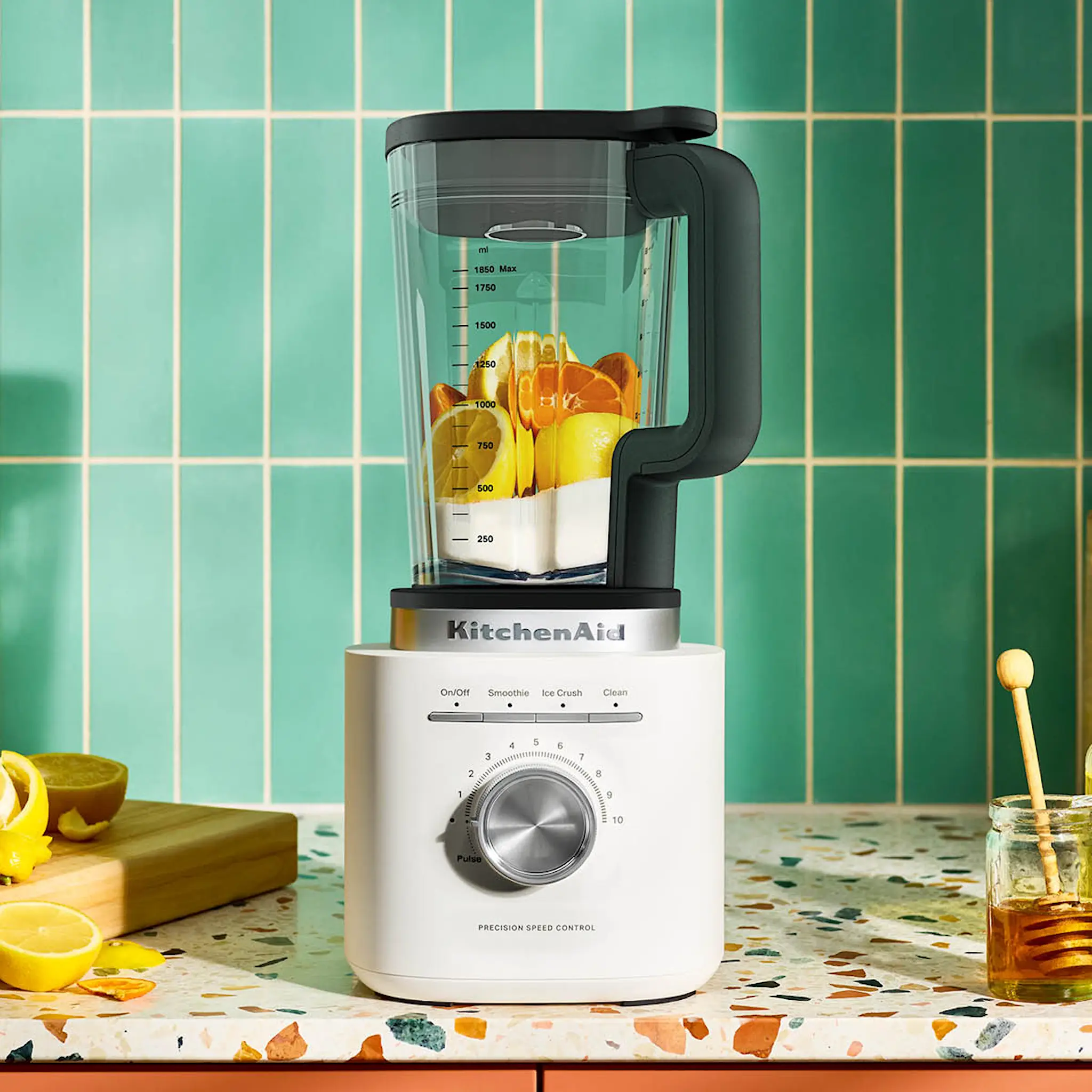 KitchenAid Pure Power blender med glaskanna 1,85 L porcelain white