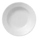 White Fluted Half Lace Tallrik Djup 21 cm