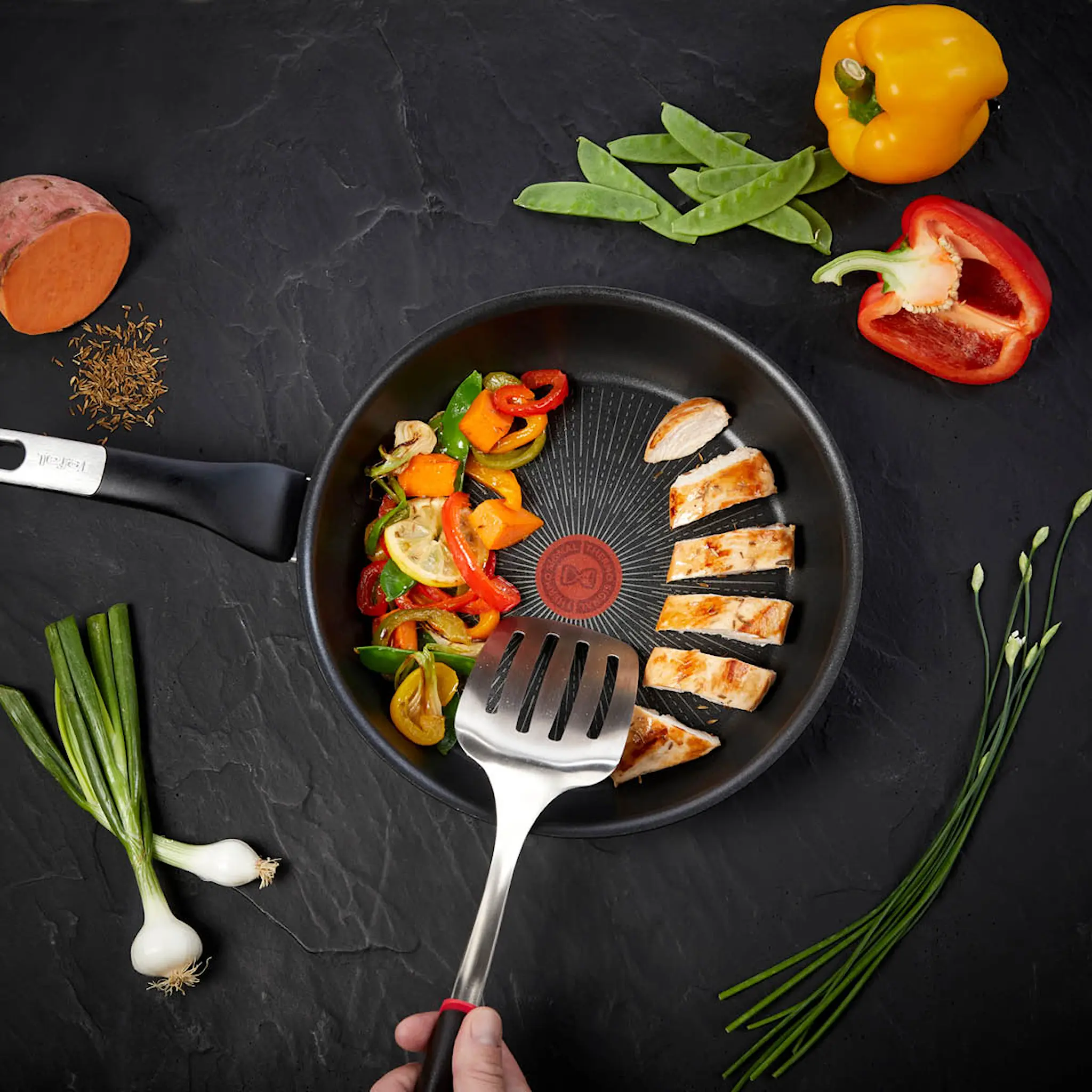 Tefal Unlimited Stekpanna 22 cm Svart