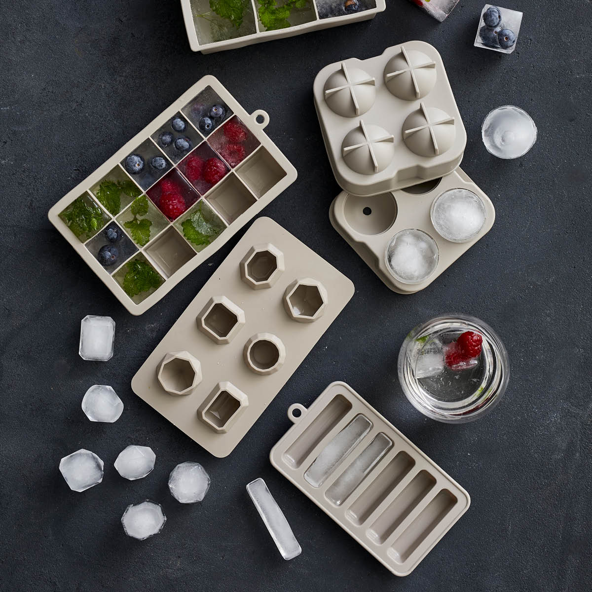 Bitz Isbitform 2 stk grå