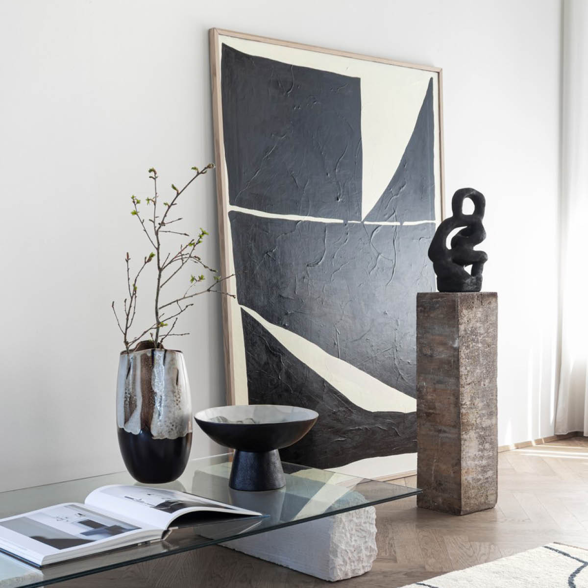 Mette Ditmer By Hand Curve Maljakko 38,5 cm Offwhite