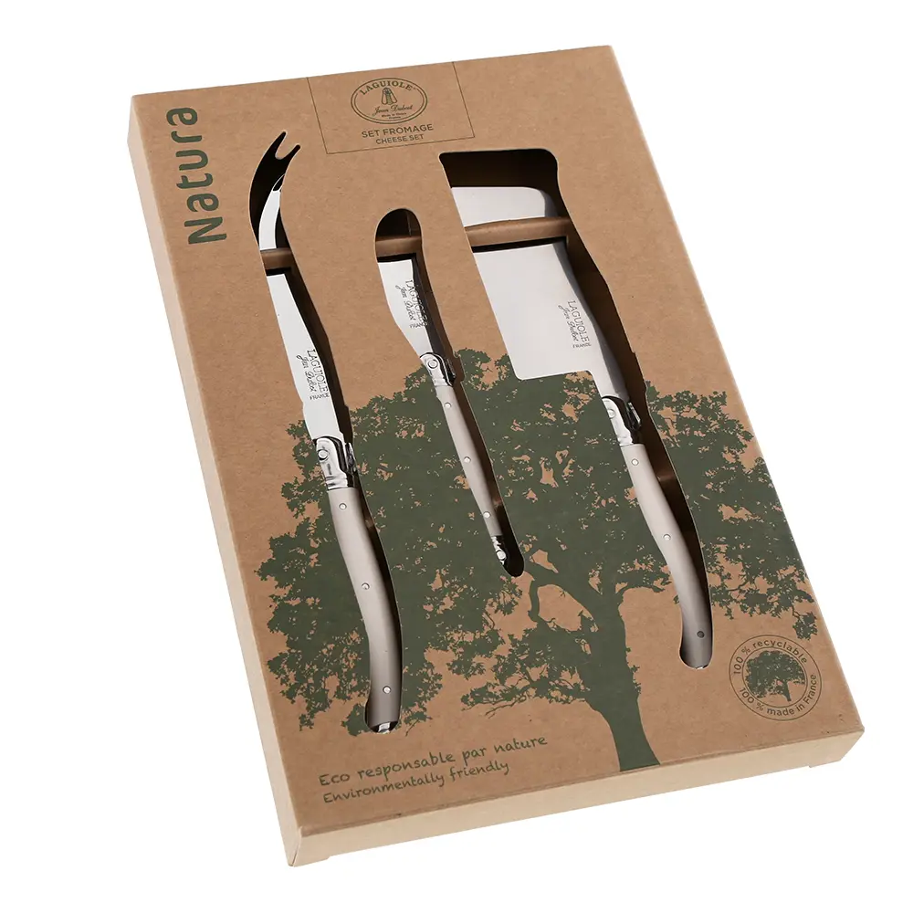 Ostekniv 3 deler hvit