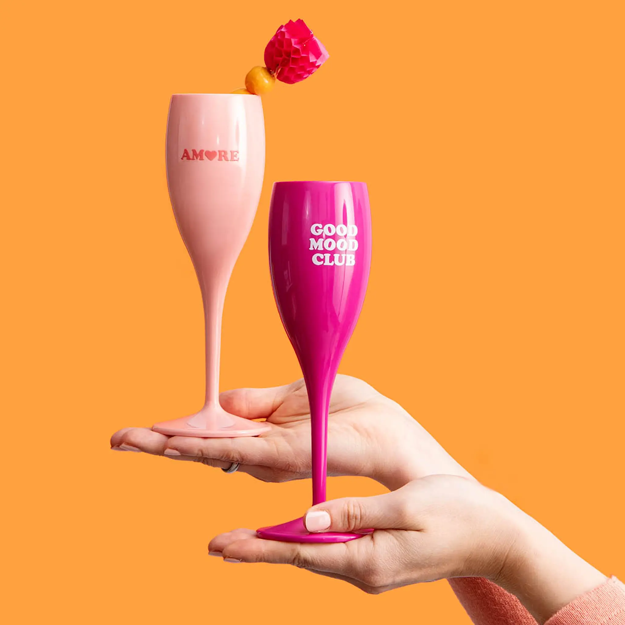 Koziol Cheers No.1 champagneglass 10 cl 4 stk flerfarget