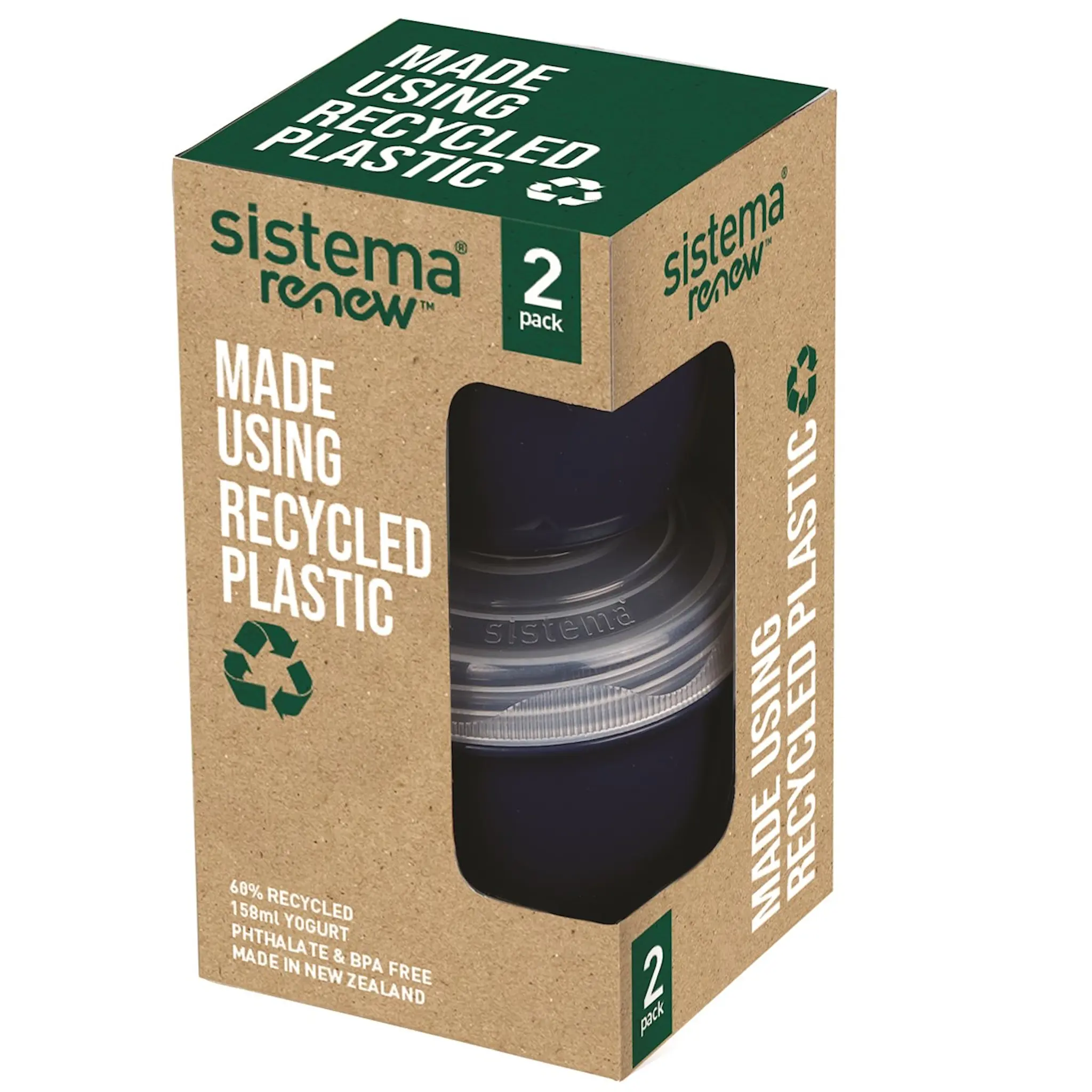Sistema Renew Yoghurtkopp 15 cl 2-pack