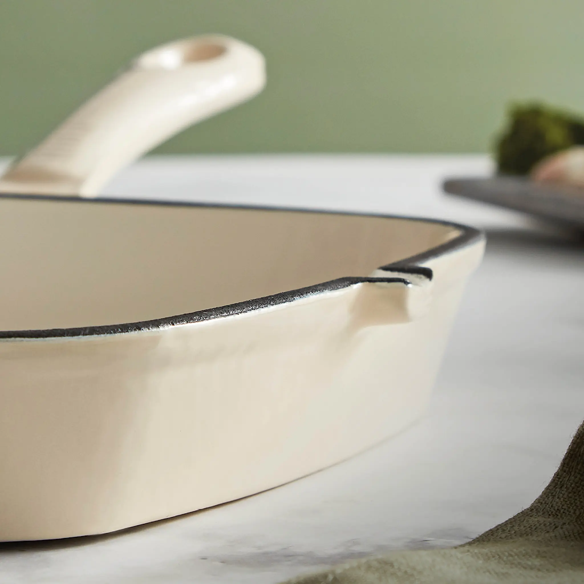 Barbary&Oak Grillpanna Gjutjärn 23 cm Creme