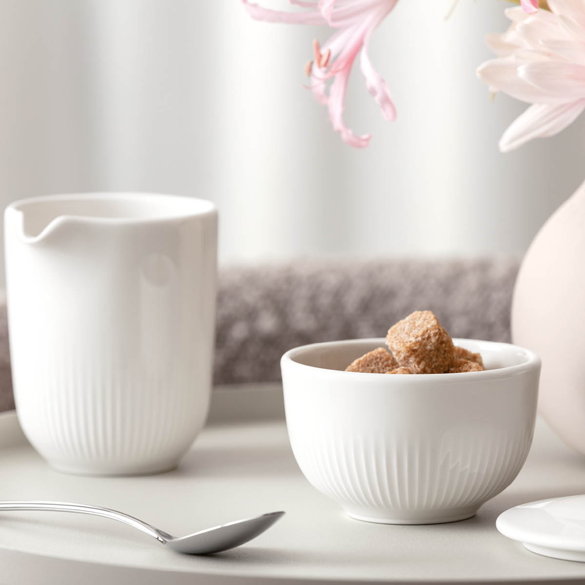 Villeroy & Boch Afina sockerskål 9 cm vit