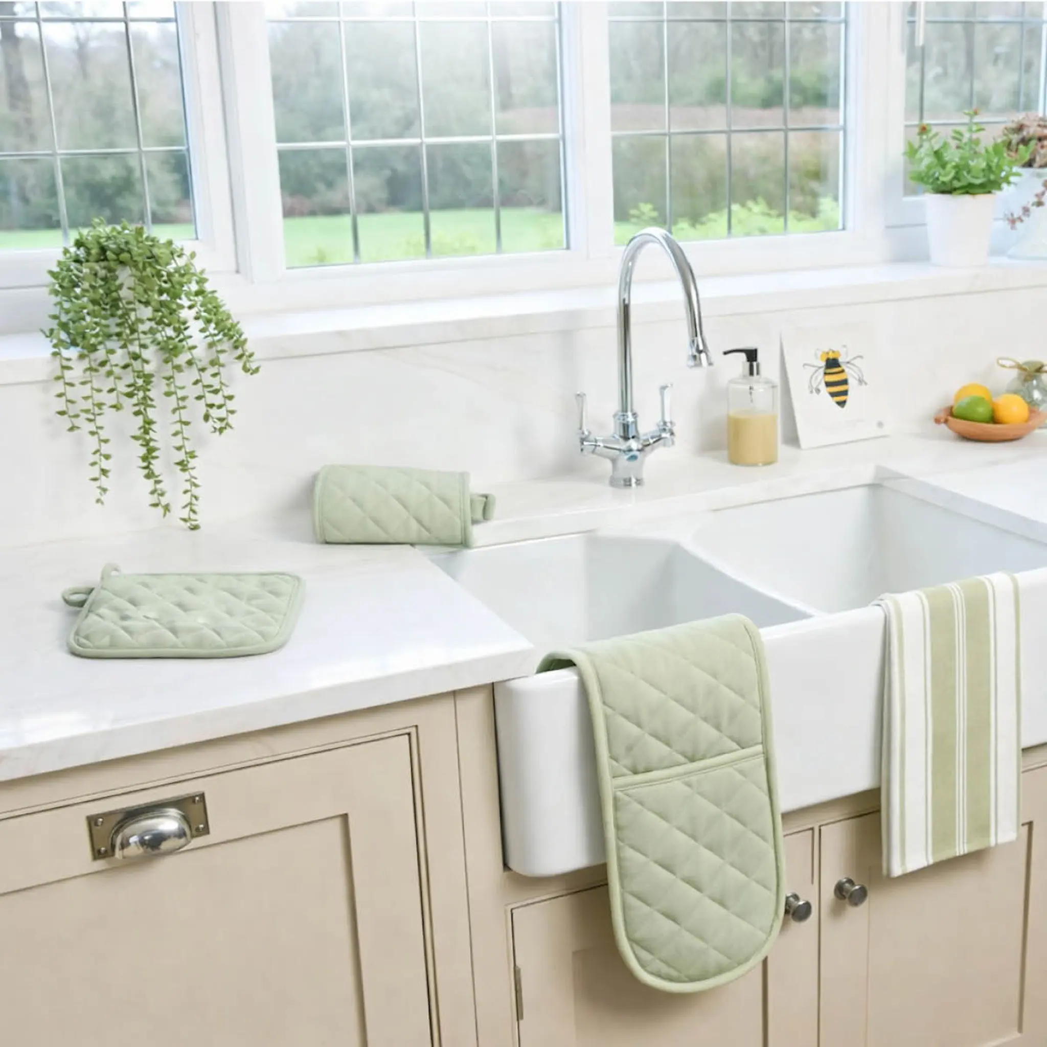 Dexam Love Colour grytevott dobbel 90x18 cm sage grønn