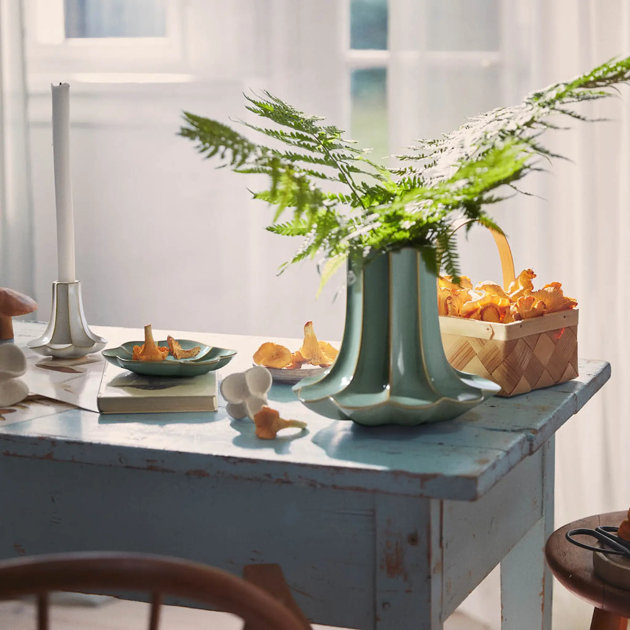 Kähler Kantarel vas 20,5 cm grön