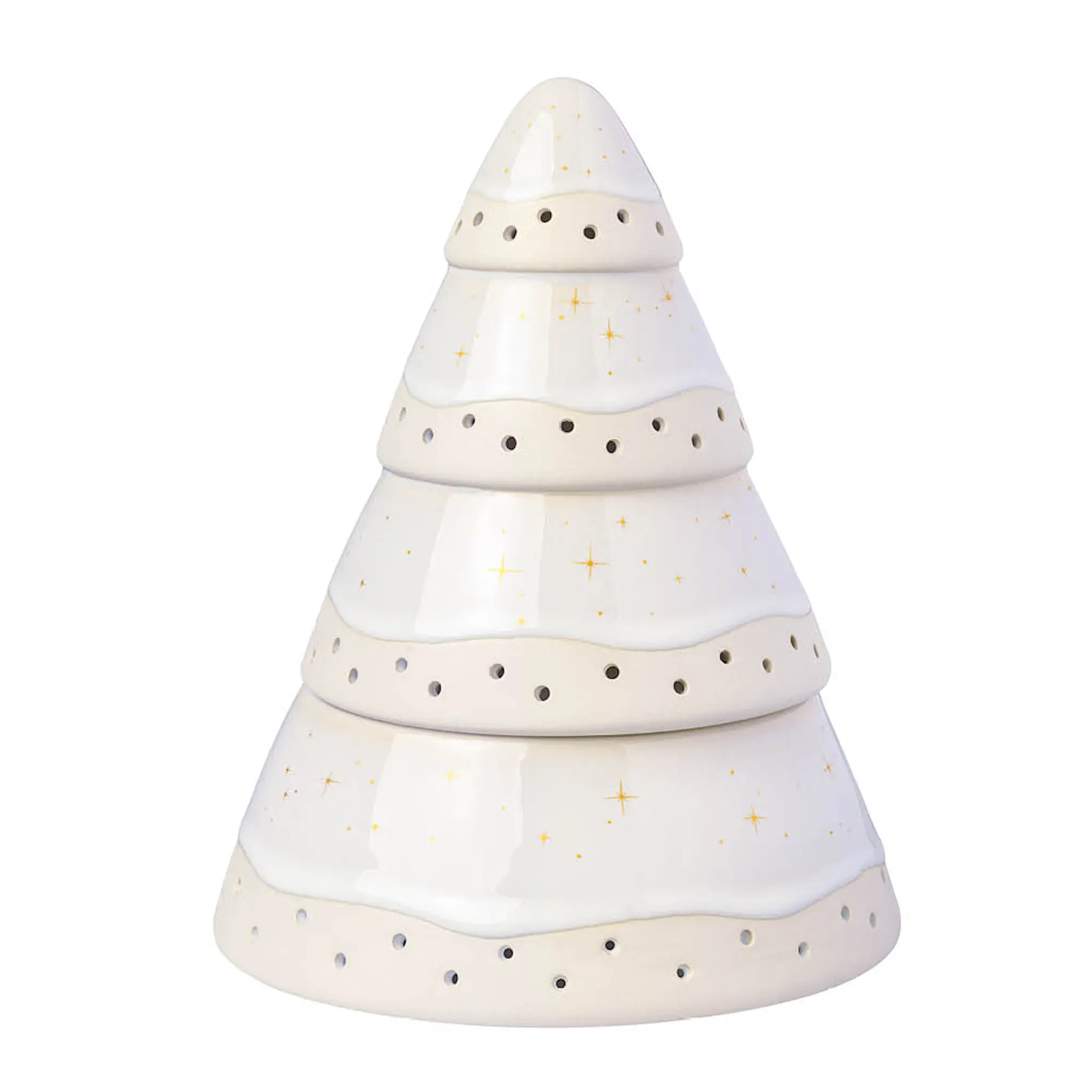 Villeroy & Boch Winter Glow stormlykta träd 14,5x18,5 cm