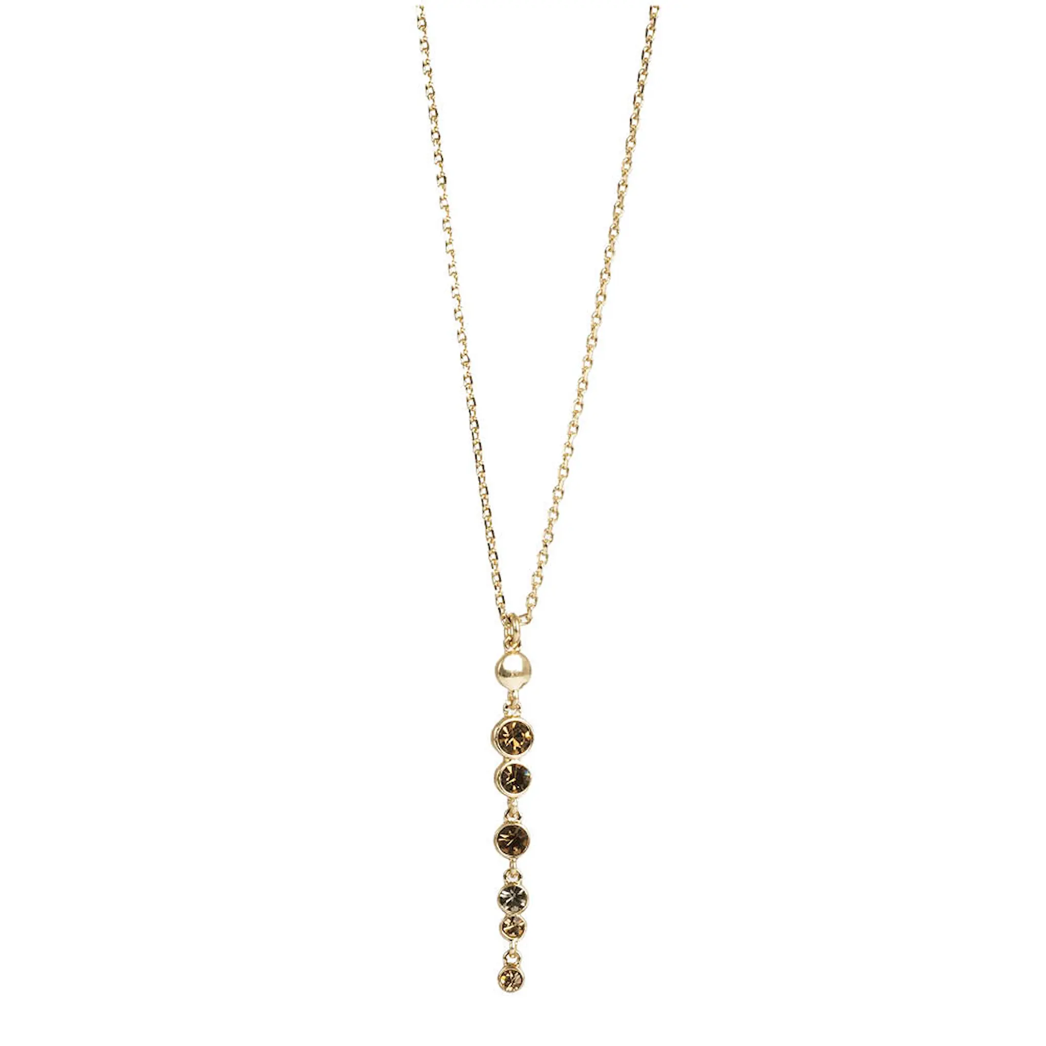 A&C Oslo AS Glowing Tones halsband 65 cm guld/brun