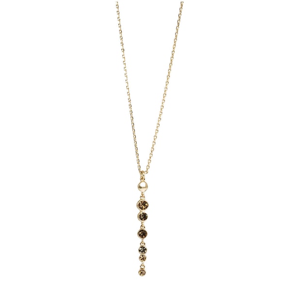 Glowing Tones halsband 65 cm guld/brun
