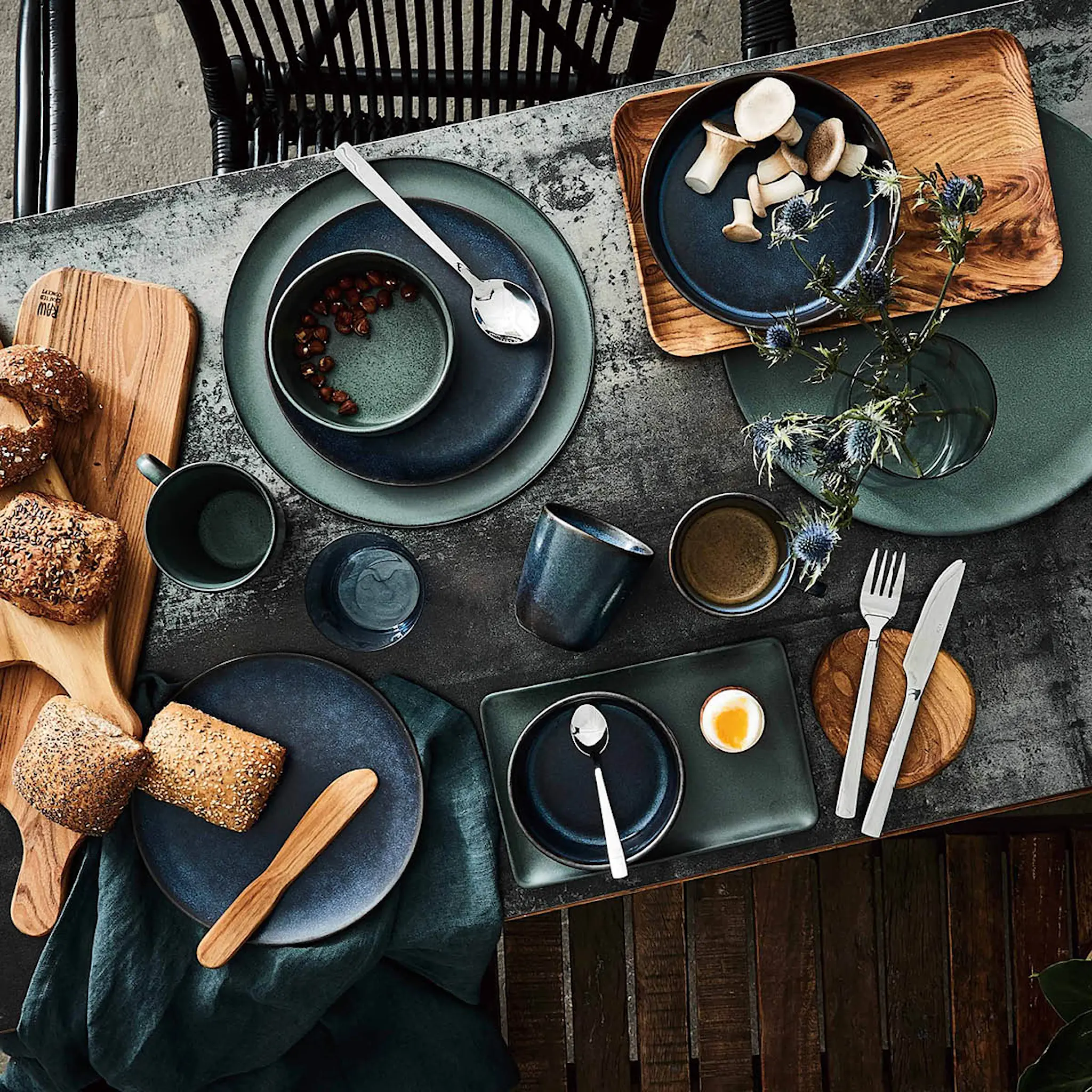 Aida Raw Tallrik rektangulär 23,5x15 cm Northern Green