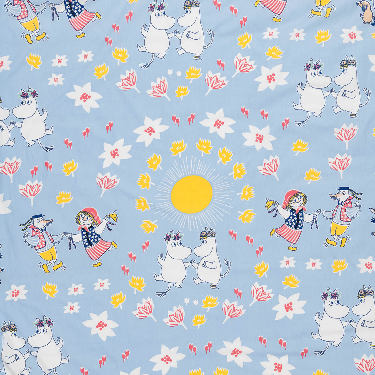 Moomin Arabia Mumin bäddset 150x210 cm Sommardans