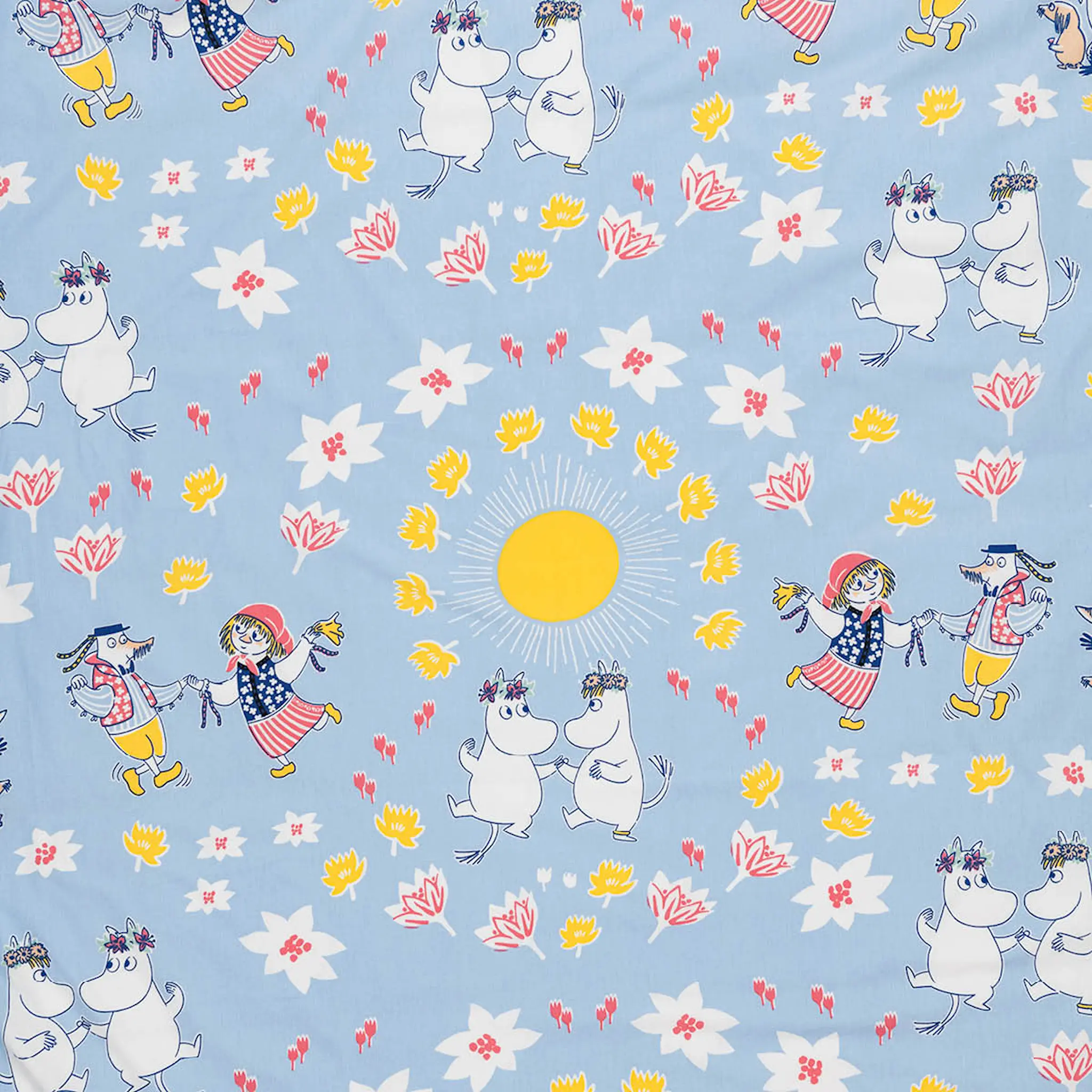 Moomin Arabia Mumin bäddset 150x210 cm Sommardans