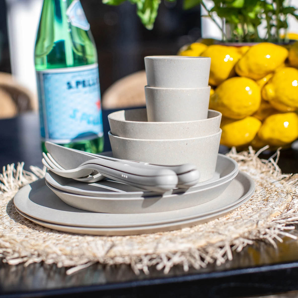 Koziol Connect Helsingfors servisesett 10 deler beige