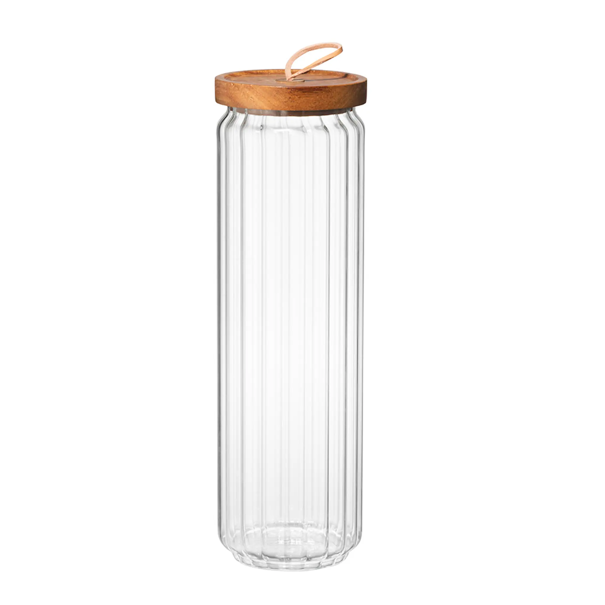 Maku Kitchen Life Ripple Säilytyspurkki 1,5 L Kirkas/Puu