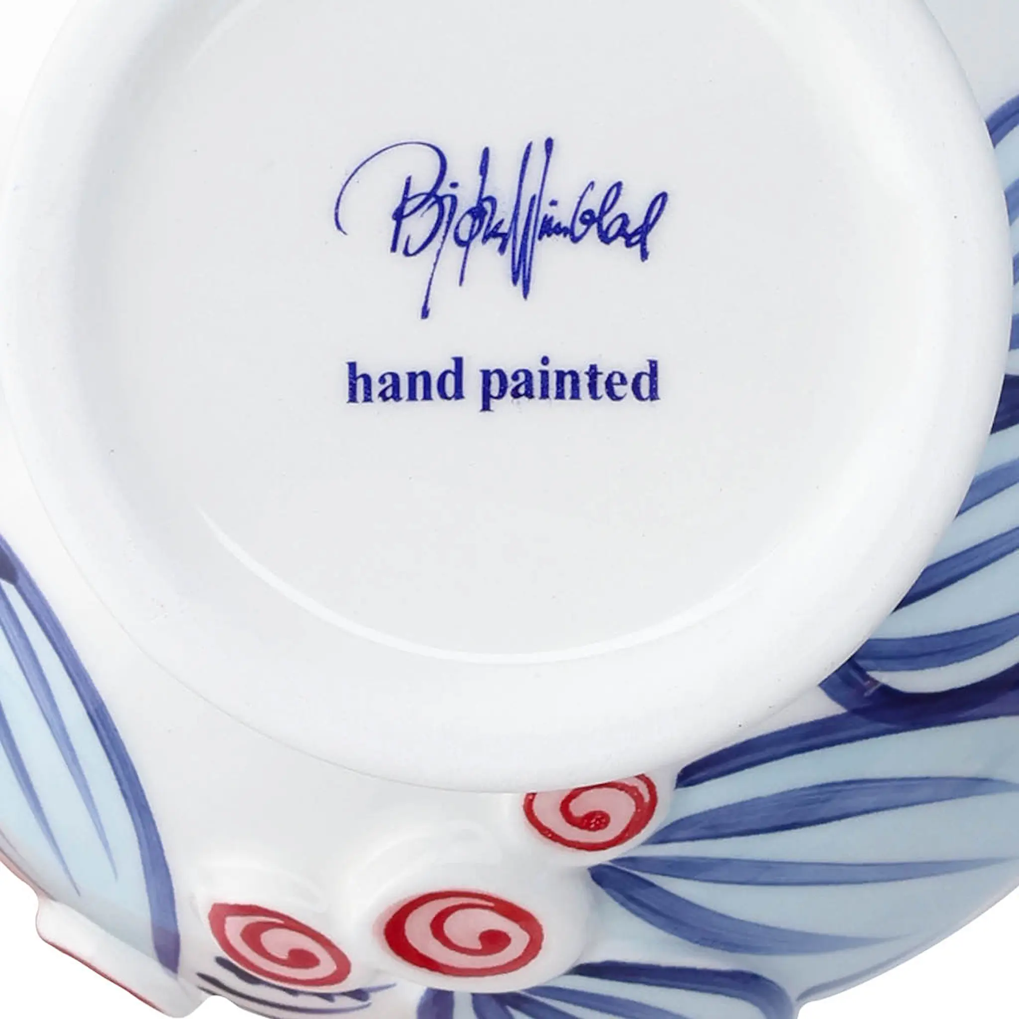 Bjørn Wiinblad Titania vas 25 cm blå